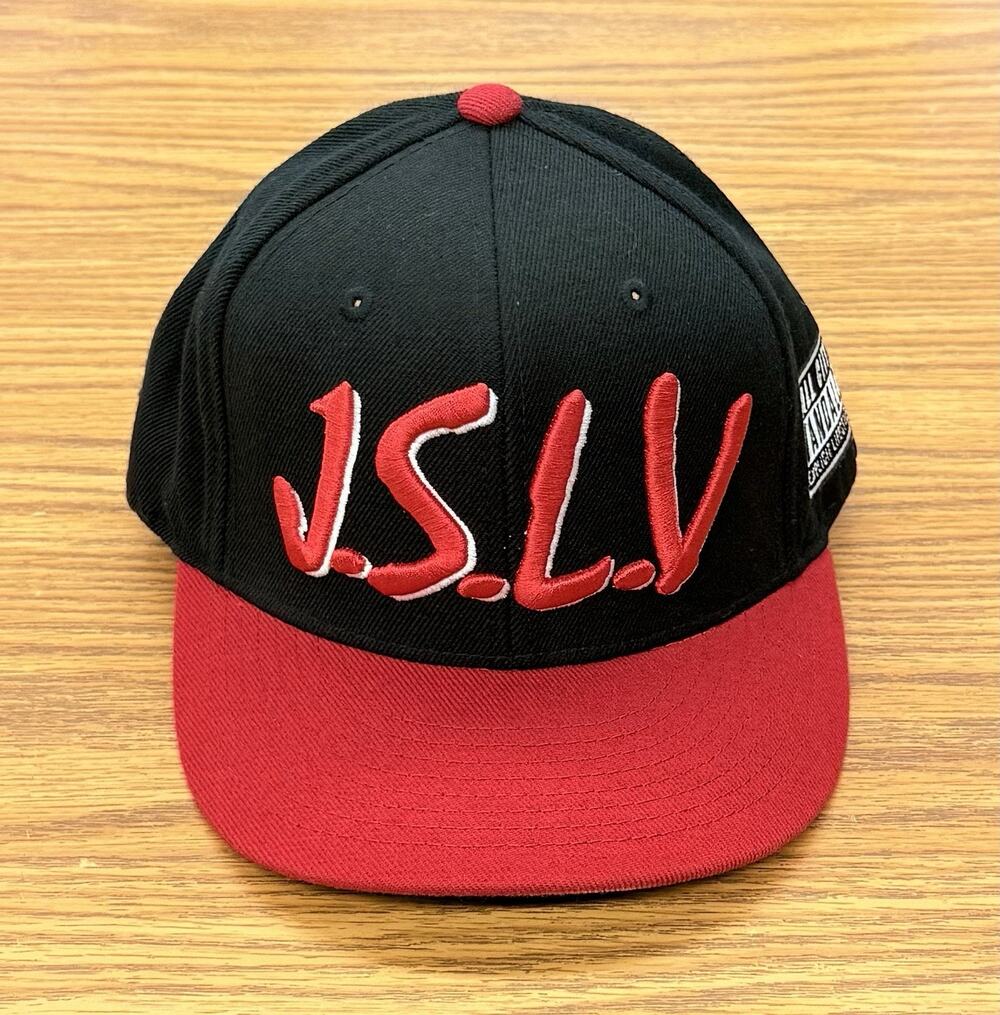 JSLV Black Red Snapback Hat All City Vandalz Streetwear Cap OSFM